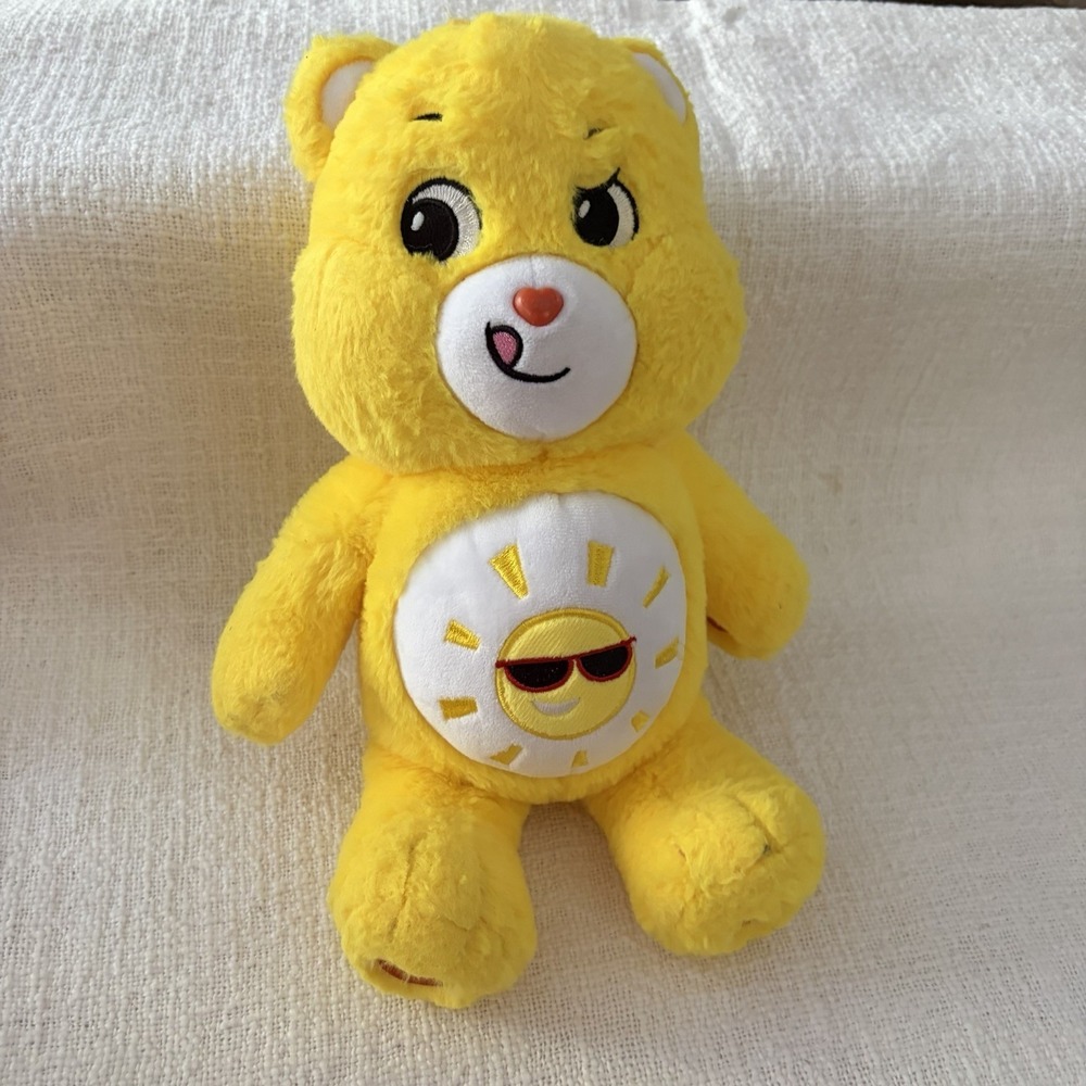 2020 Care Bears Funshine Bear Plush Stuffed Animal Yellow Sunshine Toy Stuffy